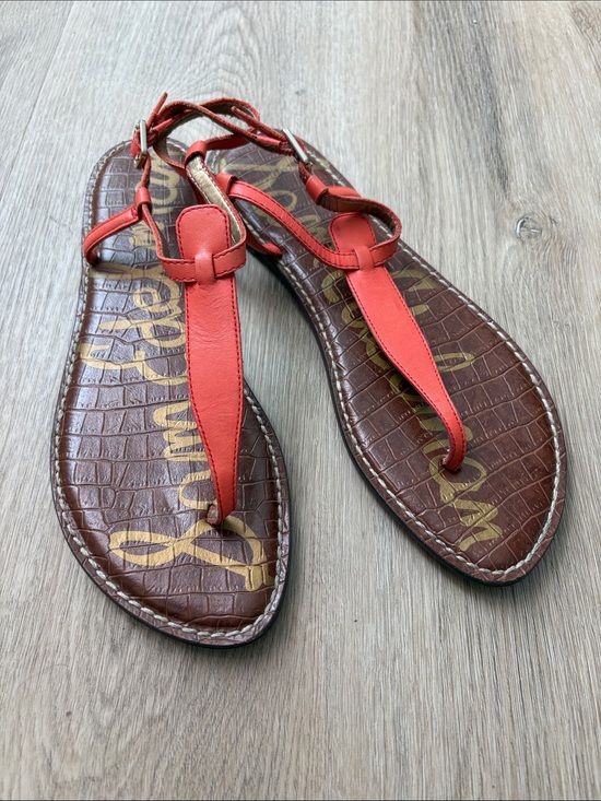 Sam Edelman Shoes - Sam Edelman Gigi Thong Sandal | Orange Sunrise Leather | Size 9.5 summer spring